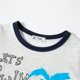 thumbnail image 5 of Gibobby Blusas Holgada Niños pequeños bebés niños niñas dibujos animados verano playa manga corta cuello redondo camisetas Tops camiseta ropa para niños(Gris, 5-6 Años), 5 of 5