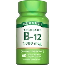 Vitamin B12 | 1000 mcg | 60 Softgels | For Men and Women | Non-GMO, Gluten Free | by Nature's Truth