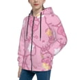 thumbnail image 2 of Hello Kitty Hoodie 3D Print Pullover Hooded Long Sleeve Sweatshirts Tops Blouse with Pocket for Boys Girls Small, 2 of 6