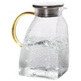 thumbnail image 2 of Glass Pitcher with Lid Cold Water Pitcher Fridge Door Glass Jug Transparent Glass Water Pitcher, 2 of 5