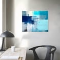 thumbnail image 3 of Nawypu Abstract Wall Art Canvas Turquoise and Grey Abstract Art Painting Canvas Artwork Contemporary Wall Art for Bathroom Bedroom Living Room Kitchen Wall Decor Canvas Prints, 3 of 4