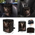 thumbnail image 4 of Yuyamidu American Flag Car Seat Covers Set 15 PCS Deer Steering Wheel Protector Cover Auto Seat Belt Pads Coasters Trash Bin Hanging Storage Bag Cup Holders Rearview Mirror Cover Wristlet Keychain, 4 of 7