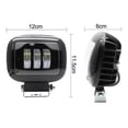 thumbnail image 3 of Par Led Faro Cuadrado 3 Led 30w Lupa 6d Moto 5'', 3 of 8