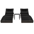 thumbnail image 2 of vidaXL Patio Lounge Chairs with Adjustable Backrest Sunloungers Textilene, 2 of 27