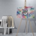thumbnail image 4 of Hippie Siamese Portrait Watercolor Tie-Dye Vintage Styles Horizontal Matte Canvas Poster Cat Lover Kitten Owner Gifts Wall Art Home Decor - 00014, 4 of 5