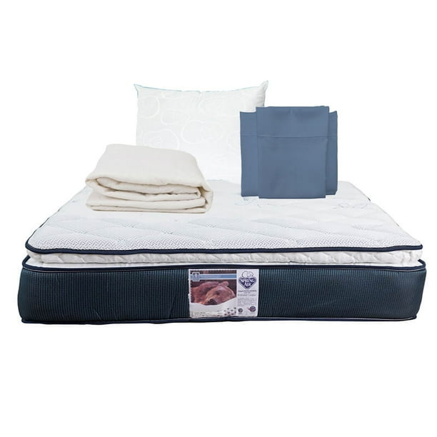 Colchón King Size + Almohada Osos + Sábanas + Protector de colchón Spring Air Mónaco