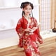 thumbnail image 4 of Albornoz estampado tipo kimono para niños, vestido de princesa para niñas, ropa de actuación, temperamento, lindo lazo, 4 of 6