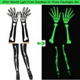 thumbnail image 3 of WEAIXIMIUNG Mtb Gloves Glow In The Dark Skeleton Gloves & Tights Set Haunting Bones for Party & Raves, 3 of 6