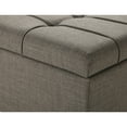 thumbnail image 2 of Better Homes & Gardens Pintucked 42" Storage Bench, Taupe, 2 of 5