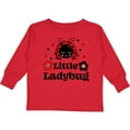 thumbnail image 3 of Inktastic Little Ladybug with Flowers Boys or Girls Long Sleeve Toddler T-Shirt, 3 of 5