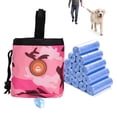 thumbnail image 2 of Bolsa para perro, cachorro, para caminar, comida, snacks, entrenamiento, cintura, almacenamiento, bolsillos, camuflaje rosa, 2 of 10