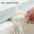 thumbnail image 3 of Dianhelloya Eco-Friendly Reusable Sink Filter Basket, Durable PP Plastic Strainer with One-Handed Operation for Kitchen Bathroom Sink Drain, Easy-Clean Modern Design (White/Gray), 3 of 8