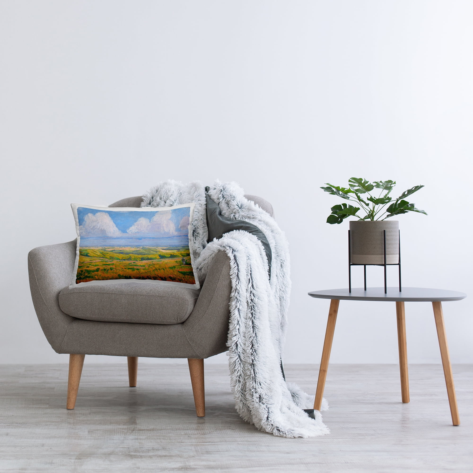 Stupell Industries Clouds over Classic Country Decorative Printed Throw Pillow Design by Niels Larsen Stevns .