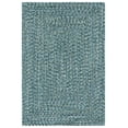 thumbnail image 2 of SAFAVIEH Braided Gino Distressed Machine Washable Reversible Area Rug, Teal/Green, 3' x 5', 2 of 13