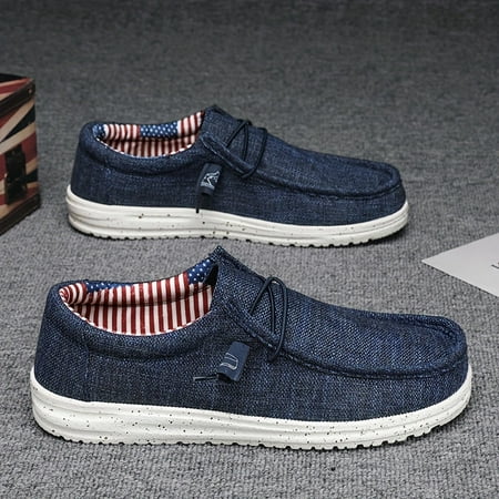 

Men s Loafer Shoes With Decorative Shoelaces Comfy Non-slip Slip On Breathable Shoes Sneakers Spring And Summer