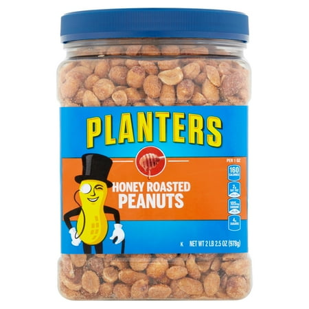 Planters Honey Roasted & Salted Peanuts Jar, 34.5 oz