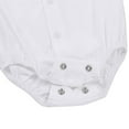 thumbnail image 5 of Sxiwei Infant Baby Boys Gentleman Romper Long /Short Sleeve Formal Dress Shirts with Bowtie Wedding White 6-9M, 5 of 6