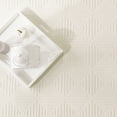 thumbnail image 2 of Washable Area Rug with Geometric Pattern and High-Low Effect, 2 of 5