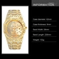 thumbnail image 2 of Luxurious Rhinestone Quartz Watch - Elegant Party Dress Watch for Men Perfect for Everyday Wear and Special Occasions, 2 of 15