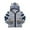 Grey, variant on GiLiling Kids Down Jacket Hooded Sweatshirt Zip Up Coat, Cute Cartoon Spring Autumn Warm Outerwear for Toddler Boys Girls Casual (Grey, 2-3 Years)