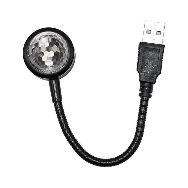 Luz de techo USB para coche, miniluz LED romántica USB para interior de coche con 9 modos ajustables, lámpara USB Plug and Play para decoración de ambientes, coche, hogar y fiesta.