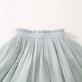 thumbnail image 6 of FRSASU Girl's Mesh Ruffled Pleated Mini Skirt with Built in Shorts Summer Slim High Waist Elegant A-Line Princess Tutu Dancing Skirt Green, 6 of 8