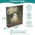 thumbnail image 3 of FORMRS 3 Ring Binder 1.5 inch with Pockets Set of 2 Clip Board 200 Sheets Capacity, Ghost in Strawberry Fields, 3 of 8