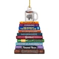 thumbnail image 2 of Oefntac Bookcase Pendant Decoration Bookcase Hanging Tag Christmas Tree Pendant Bookcase Hanging Tag Features:, 2 of 2