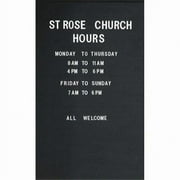 Aarco Products RR4830V Removable Vinyl Letter Board