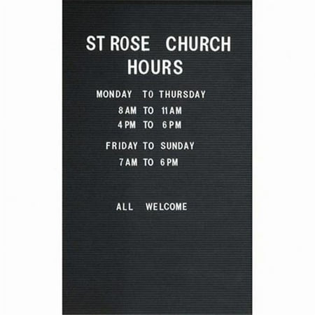 Aarco Products RR4830V Removable Vinyl Letter Board