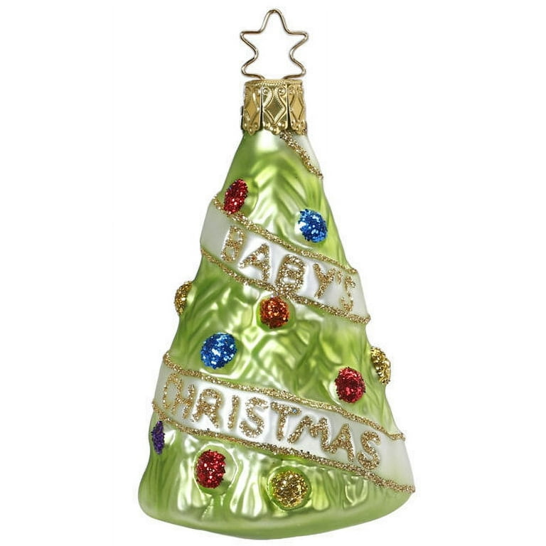 Inge Glas New Baby's First Christmas Ornament Set - Santa, Tree