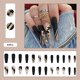 thumbnail image 3 of Apuakthei 24 piezas Uñas postizas largas Uñas de ballet Cambio gradual Uñas acrílicas de ataúd Uñas postizas rosas Uñas postizas acrílicas brillantes Diseño chino Uñas postizas Uñas de baile de, 3 of 6