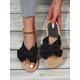 thumbnail image 1 of Women Bow Decor Slide Sandals, Polyester Vacation Sandals, 1 of 5