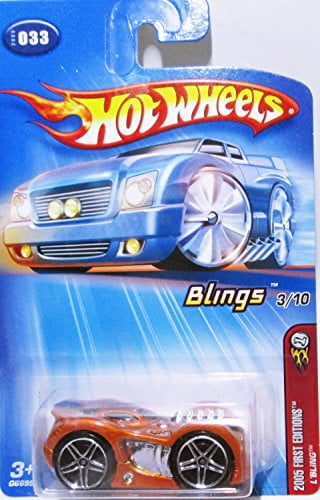 Hot Wheels Mattel 2005-033 First Editions Blings 3/10 1:64 Scale Red L'Bling Die Cast Car #033
