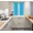 Aqua Blue, variant on Gorgeous Home Linen Blackout Thermal Window Curtain Panels with Chrome Grommets, 2-Piece Set, 28"W x 54"L (K54) Teal Green