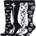 thumbnail image 4 of Calcetines de compresión para Navidad, Halloween, transpirables, para adultos, para ciclismo y running, 4 of 6