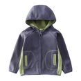 thumbnail image 4 of Cowsor Baby Kids Sherpa Jacket with Zipper, Cotton-Lined Fuzzy Outerwear Coat for Infant Toddler, 4 of 7