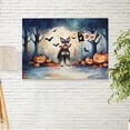 thumbnail image 2 of Happy Halloween Vampire Schnauzer BOO with Pumpkins Fun and Spooky Horizontal Matte Canvas Poster Miniature Schnauzer Dog Lover Wall Art Home Decor - 00018, 2 of 5