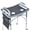 Gray, variant on Soaids Walker Tray for Seniors with Pouch and Non-Slip Pad, Lightweight Durable Food & Drink Table, Compatible with Walker of 10210-1 Model