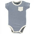thumbnail image 2 of Touched by Nature Baby Boy Organic Cotton Bodysuits 3pk, Elephant, 6-9 Months, 2 of 4