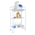 thumbnail image 5 of TOOL1SHOoo Meal Frame Rolling Trolley Cart with 3-Tiers and 1 Drawer for Storage, 5 of 9
