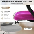 thumbnail image 5 of CL.HPAHKL Ergonomic Office Chair Set of 2, Mesh Computer Desk Chair with Mid-Back Support & Armrests, Adjustable Height Swivel Task Chair for Home Office, Study, Gaming, Pink, 5 of 8