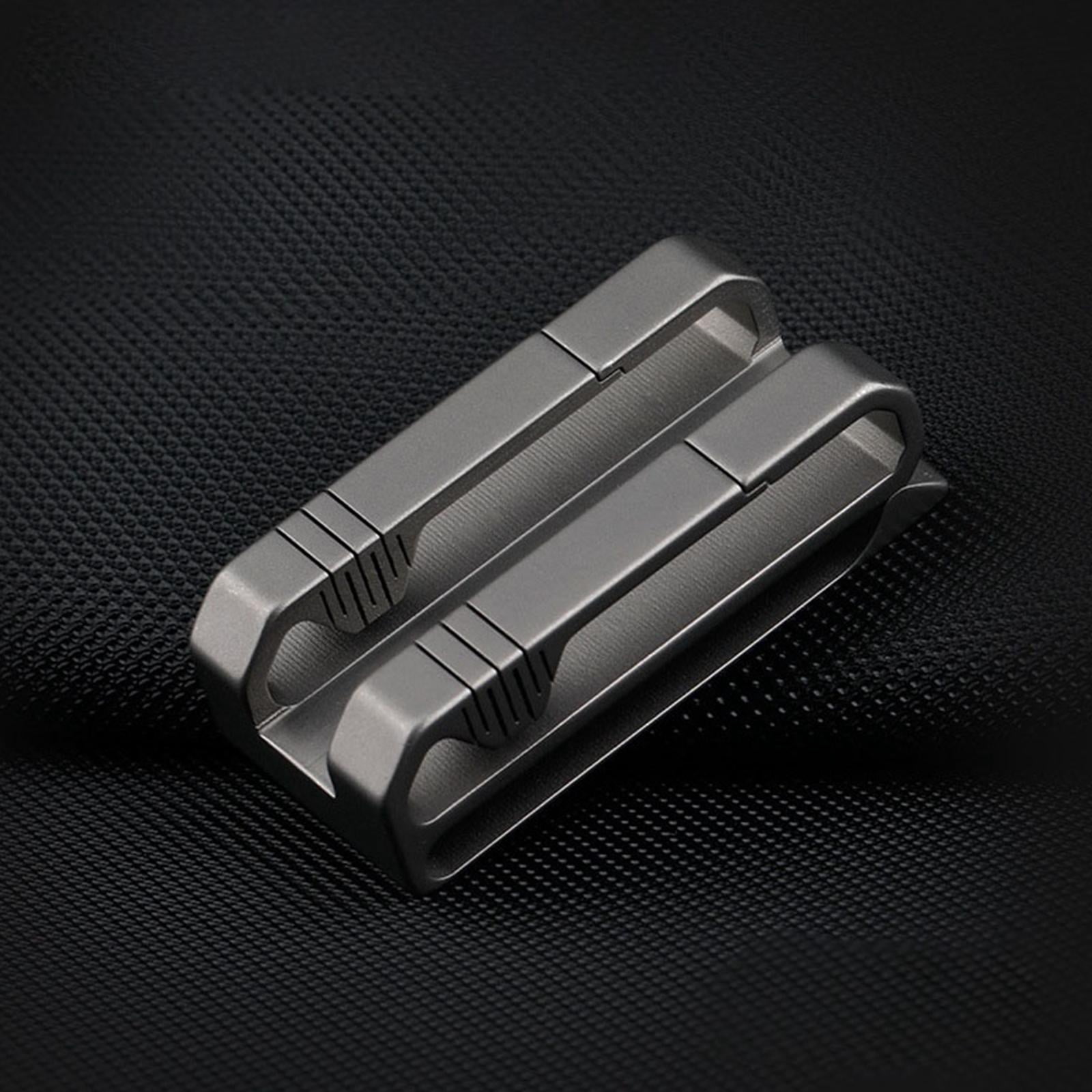 WE-POLUJ Anti-lost for Titanium Alloy Keychain Waist Belt Clip Buckle for Key Ring Holder for Men Car for Key Organizer