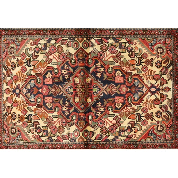 Ahgly Company Indoor Rectangle Traditional Saffron Red Persian Area Rugs, 7' x 10'