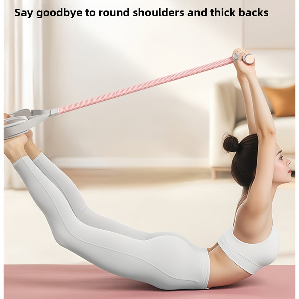 Multifunctional Fabric Resistance Band, Yoga Pull-Up Aid, Leg Stretching Strap for Sit-Ups, Elastic Rope for Core and Arm Workout, Full Body & Leg Strength Training