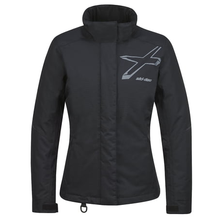 Ski-Doo Womens Holeshot Snowmobile Jacket Wind Waterproof Insulated Black - X-Small 4408930290