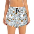 thumbnail image 4 of Lsque Carrot Rabbit Printed Women's Running Shorts with Liner Pockets,Elastic Quick Dry Workout Athletic Gym Yoga Shorts,Womens High Waist Shorts-X-Large, 4 of 9