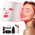 thumbnail image 1 of Red Light Therapy for Face-LED Face Mask Light Therapy with 3 Gears,2500mAh Battery,Remote Control,Infrared Red Light Therapy Mask for Home Working Travel Yoga Sleep, 1 of 17