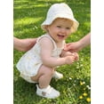 thumbnail image 4 of Cenuakty Baby Girl Summer Outfits Sleeveless Bow/Floral Print Skirt Romper with Hat Set Newborn Clothes, 4 of 9