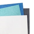 thumbnail image 5 of (3 pack) Colorbok Glitter Blue Glacier Paper Pad, 12"x12", 222 lb./330 GSM, 10 Sheets, 5 of 5